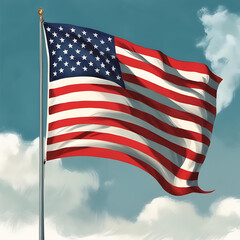 Fototapeta premium american flag