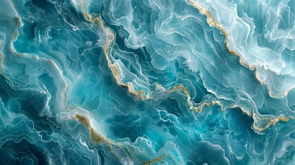 Obraz premium The rippled aqua water shimmers in a luxurious swimming pool, adorned with a beautiful marble texture