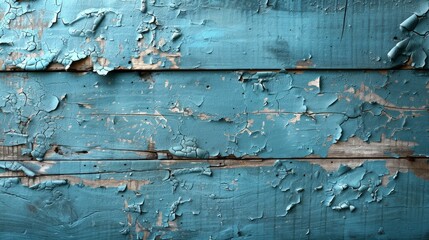 The texture of a weathered blue wooden plank background provides a rustic and charming aesthetic