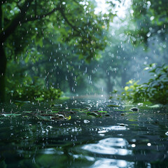 Fototapeta premium Rainy nature and the sky after the rain