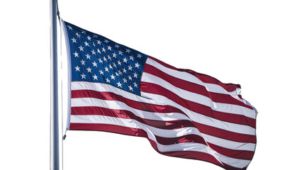 Obraz premium Patriot day, american flag with transparent background, Generative ai.