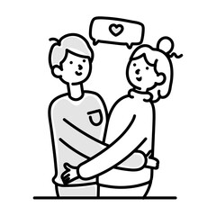 Doodle icon showing a boy spitting water 

