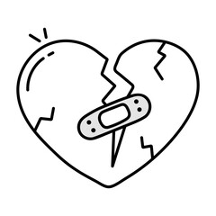 Doodle style icon showing scuba diver wearing fins 

