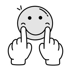 A hand drawn icon of swimming winner 

