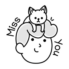 A hand drawn style icon of stopwatch  

