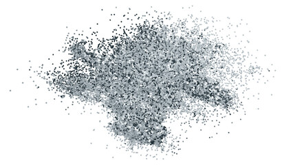 Dusty silver particles pattern background transparent png