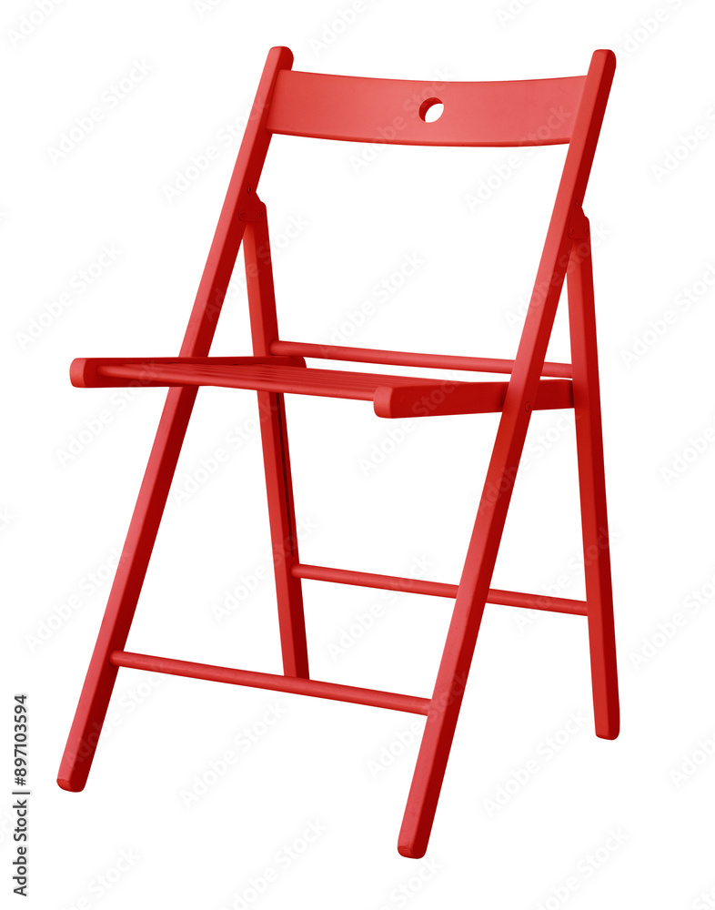 Sticker modern red chair design element