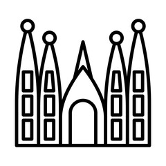 Sagrada Familia line icon