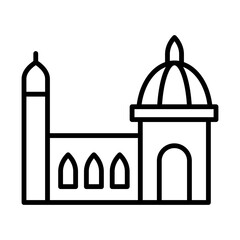 Florence Cathedral line icon