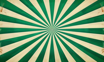 Sunburst, radiating, sun light, circuses, stripe background design. Royalty high-quality best stock image of cartoon sunburst pattern green, white background. Stripes sunburst in retro, Generative AI