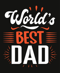 Father's Day Poster and T-Shirt Design in Illustration. Eps-10. 
