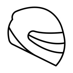 Helmet line icon