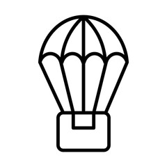 Parachute line icon