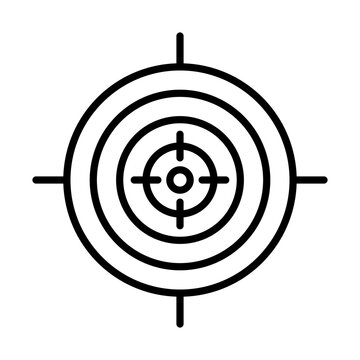 recommend clip art: Target line icon