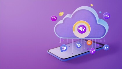 Obraz premium Social networking service: social media network.