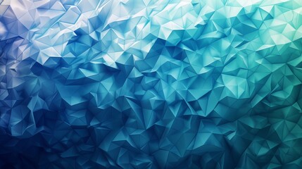 Naklejka premium Blue geometric background with abstract low poly design creates a striking visual impact