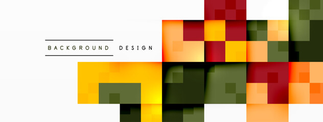 Dynamic colorful squares background. Vector Illustration For Wallpaper, Banner, Background, Card, Book Illustration, landing page