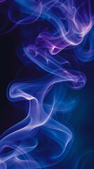 Obraz premium Colorful wisps of smoke on a dark