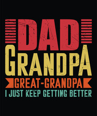 Father's Day Poster and T-Shirt Design in Illustration. Eps-10. 