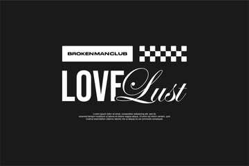 modern style street fashion wear ready for printing