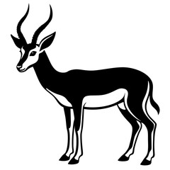 springbok vector art illustration vector illustration