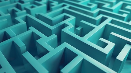 Complex maze is creating a challenging puzzle with its intricate pathways and high walls