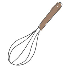 Doodle whisk design element