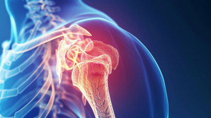 X-Ray Imaging shoulder pain on the shoulder area