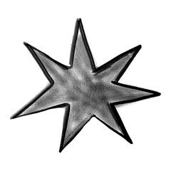 Obraz premium Starburst exploding shape png sticker, cute doodle, transparent background