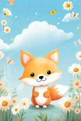 Fototapeta premium Sweet Pea Dreams: Floral Pattern Kit Sunflower Fields: Seamless Floral Bliss