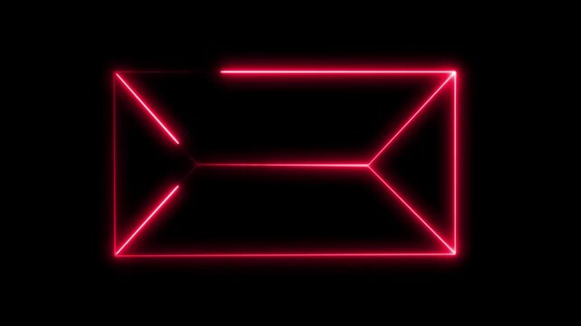 Email rad animation sabe Icon glowing video 