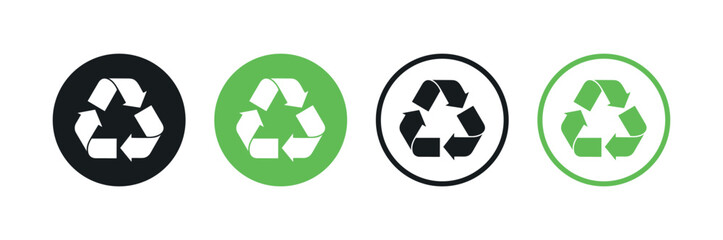 Obraz premium recycle icon set. Ecology save