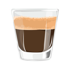 Espresso shot png morning beverage illustration, transparent background