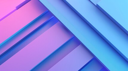 Fototapeta premium Colorful and vibrant abstract minimalist background with intersecting geometric shapes