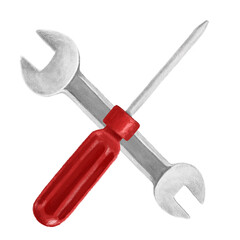 Fixing tool png, aesthetic illustration, transparent background