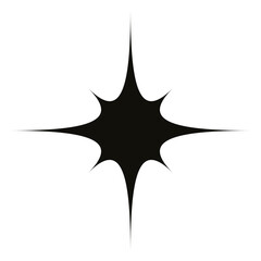 Sparkle shape png, transparent background