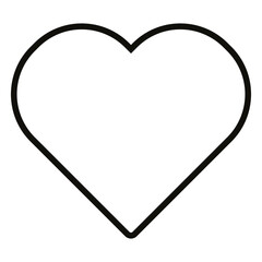 Black heart png, love illustration, transparent background