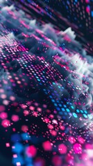 flowing digital pixel cloud in space texture, Flowing Digital pixel Cloud in space texture