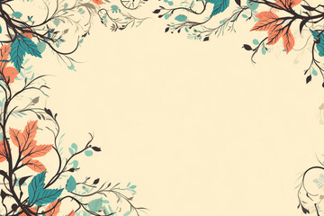 Obraz premium Autumn Awakening: Seamless Fall Florals Tropical Treasures: Exotic Floral Artistry