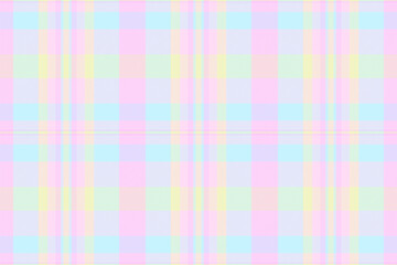 Short plaid vector pattern, stylish check texture tartan. Newborn textile seamless fabric background in light and pink lace colors.