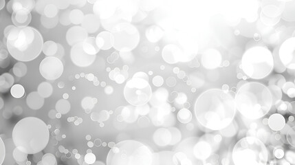 Gray bokeh background from nature, gray bokeh abstract, holiday background with beautiful glitter twinkling bokeh, black and white, abstract white background with blur soft bokeh light effect

