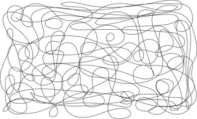 Random scratch line background. Vector illustration editable stroke size