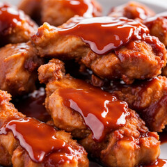 chicken wings with sauce, Generative AI