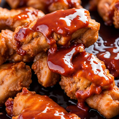 chicken wings with sauce, Generative AI