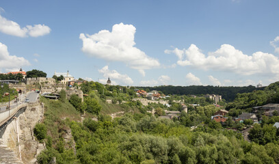 The green sunny periphery of Kamianets-Podilskyi City