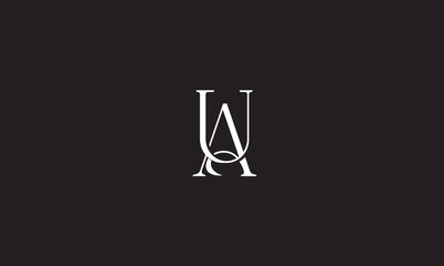 UA, AU, U, A Abstract Letters Logo Monogram	