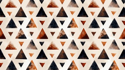 Fototapeta premium Pastel and black nursery wallpaper, cute African tribal boho pattern, seamless design