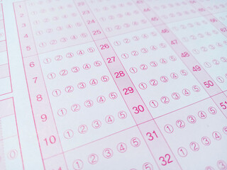 omr card test paper grade