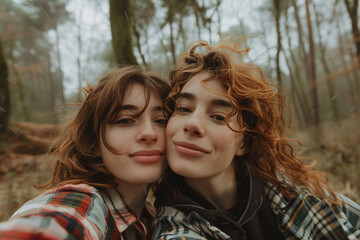 Fototapeta premium Generative AI picture of delightful picnic nature park bbq family friends couple together