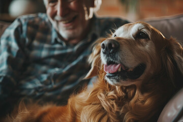 person with dog